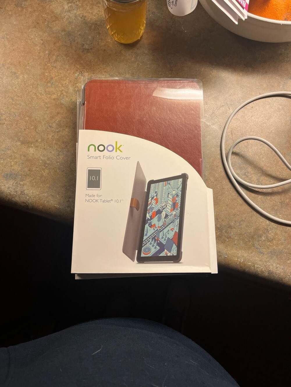 OEM Nook Tablet Smart Folio Cover for Nook 10.1" Cinnamon brown color